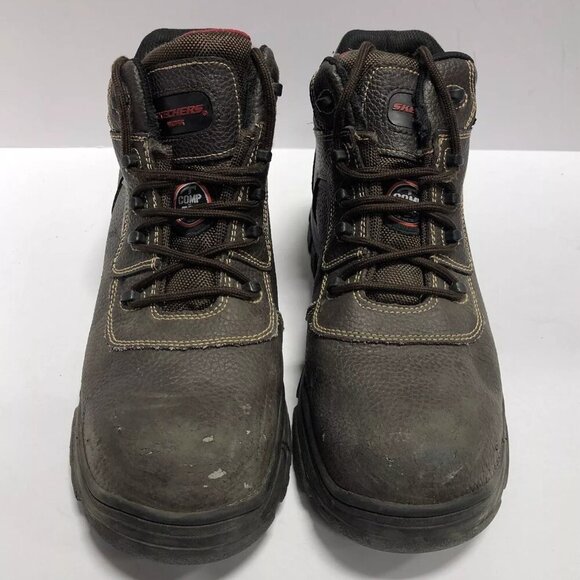Skechers Men’s Burgin-Sosder Brown Composite Toe Work Boots, Size 11 M main image 7